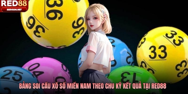 Bảng soi cầu xổ số miền Nam theo chu kỳ kết quả tại Red88