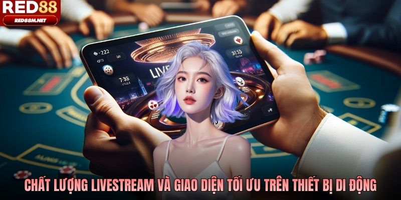 Chất lượng livestream và giao diện tối ưu trên thiết bị di động