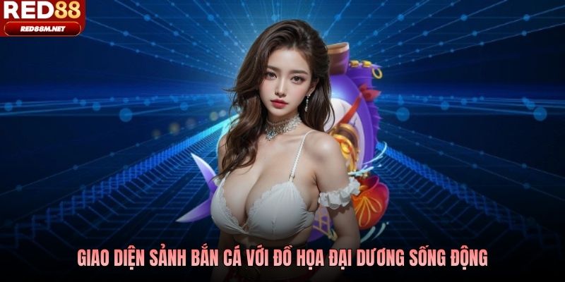 Giao diện sảnh bắn cá Red88 với đồ họa đại dương sống động